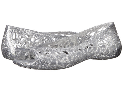 Incaltaminte fete crocs isabella glitter jelly flat gs (little kidbig kid) silver