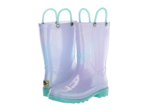 Incaltaminte fete western chief kids glitter ombre lighted pvc boot (toddlerlittle kid) teal