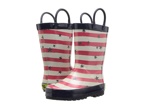 Incaltaminte fete western chief kids limited edition printed rain boots (toddlerlittle kid) stars and stripes navy