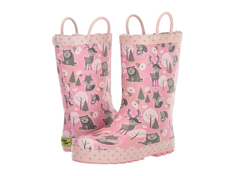 Incaltaminte fete western chief kids whimsical woodland rain boot (toddlerlittle kid) pink