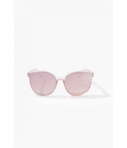 Ochelari femei forever21 clear round sunglasses pink