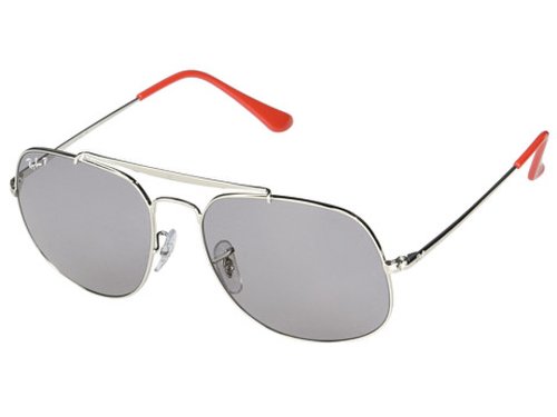 Ochelari femei ray-ban general square sunglasses silverpolarized grey
