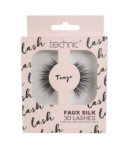 Gene false, technic, faux silk 3d lashes, tango, adeziv inclus