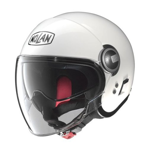 Casca moto scuter nolan n21 visor classic 5 culoarea alb, marimea m unisex