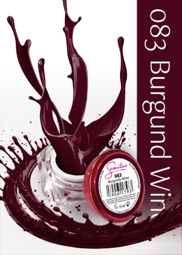 Semilac gel color burgundy wine 083