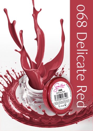 Semilac gel color delicate red 068