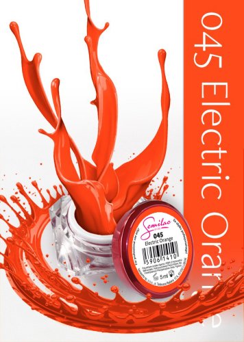 Semilac gel color electric orange 045