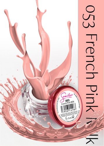 Semilac gel color french pink milk 053