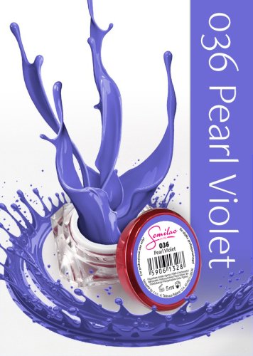 Semilac gel color pearl violet 036