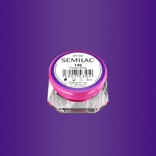 Semilac gel color purple king 146