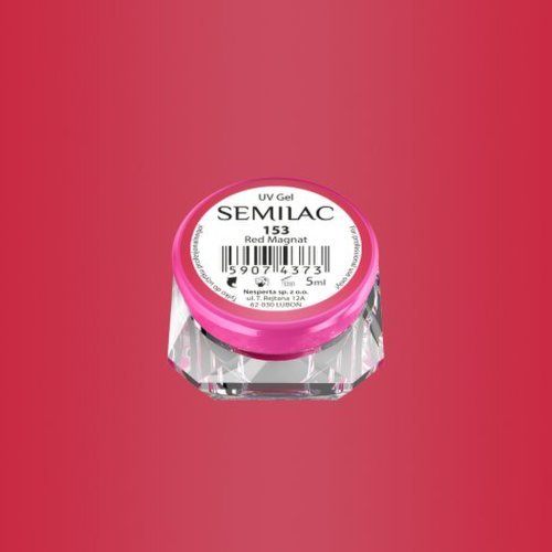 Semilac gel color red magnat 153