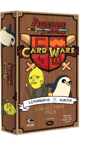 Adventure time card wars: lemongrab vs. gunter