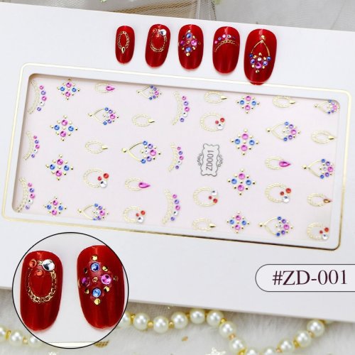 Sticker 3d manichiura nail art cristal zd001