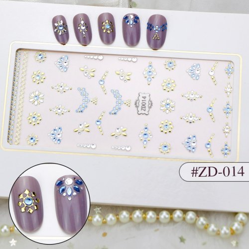 Oem Sticker 3d manichiura nail art cristal zd014
