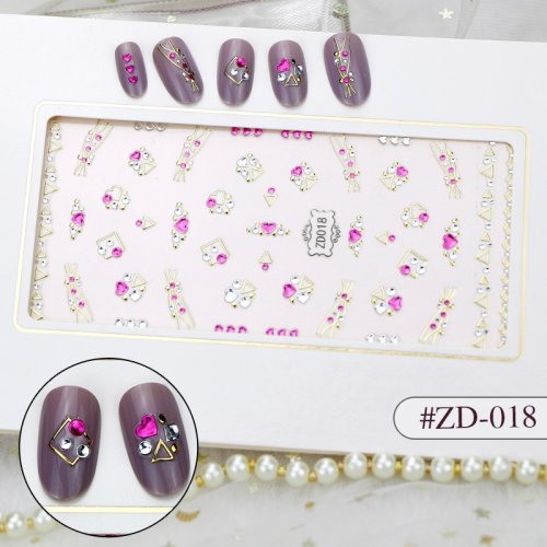Oem Sticker 3d manichiura nail art cristal zd018