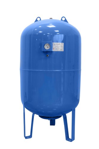 Vas expansiune pentru hidrofor fornello 300 litri, vertical, cu picioare si manometru, culoare albastru, presiune maxima 10 bar, membrana epdm 