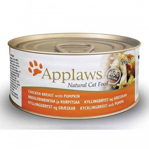 Applaws, conserva hrana umeda pisici cu piept de pui si dovlecel, (in supa), 70g
