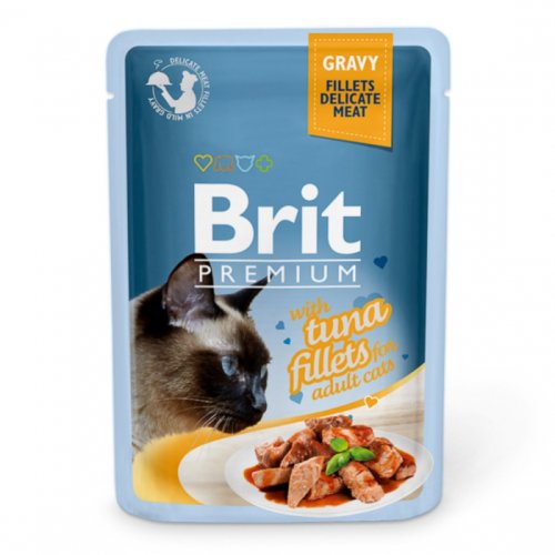 Brit cat delicate cu ton in sos 85 g