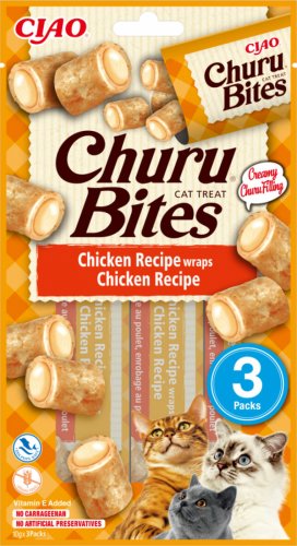 Churu bites recompense pentru pisici cu pui fara cereale - 3 x 10 g