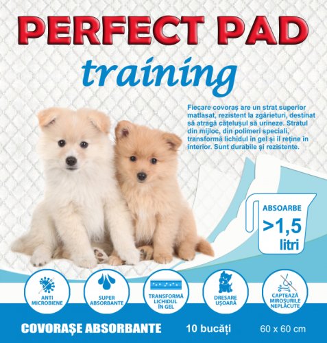 Covorase absorbante perfect pad, 60x60 , 10 buc