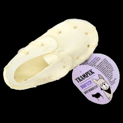 Recompensa papuc din piele de vita alb (white sneakers) - 12 cm
