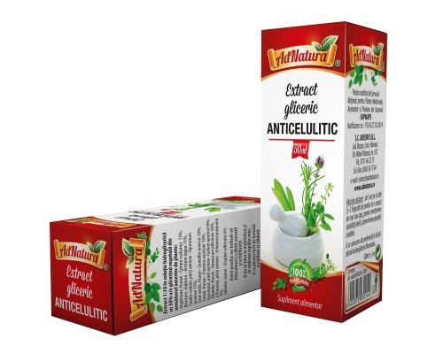 Extract gliceric anticelulitic, 50ml, adnatura