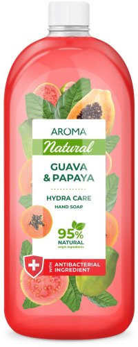 Rezerva sapun lichid guava & papaya natural, 900ml, aroma