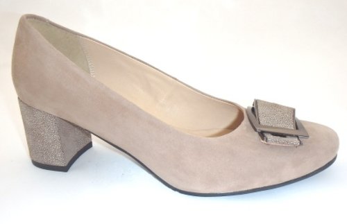 Pantofi eleganti dama, beatrixx, piele naturala velour, accesoriu elegant, culoare bej, cod g1183-150-149 bej