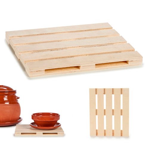 Suport protecție pentru masă crem lemn (20 x 2 x 25 cm)