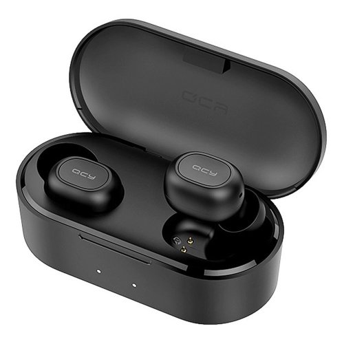 Casti audio qcy t2s tws, bluetooth 5.0, in ear, handsfree, 800mah, waterproof, extra bass, compatibile android si ios