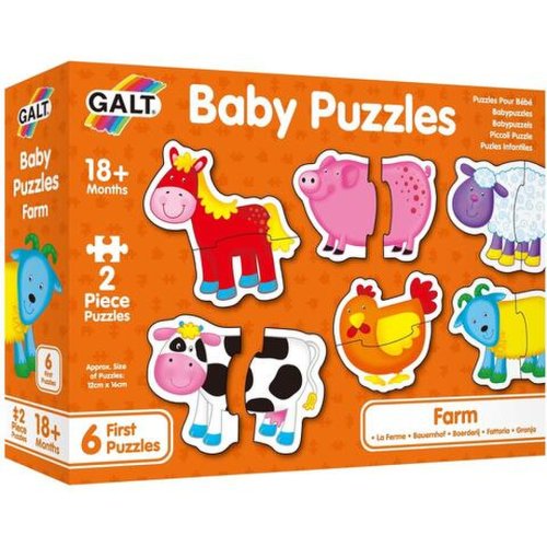 Baby puzzle: ferma, 2 piese