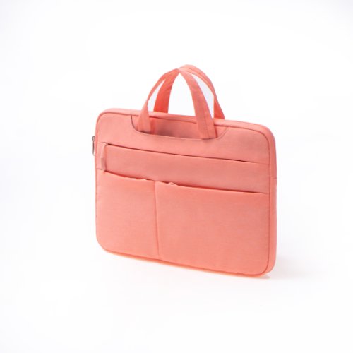 Husa pentru laptop impermeabila, geanta de mana, 15.6 inch, roz