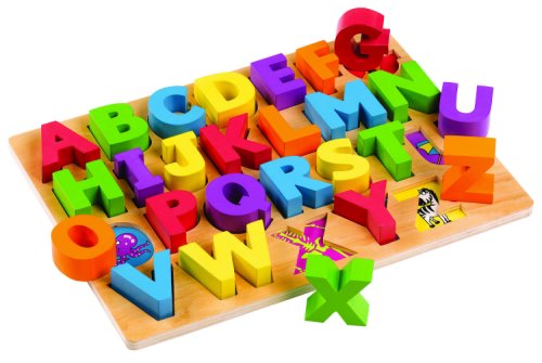 Puzzle alfabet, litere mari