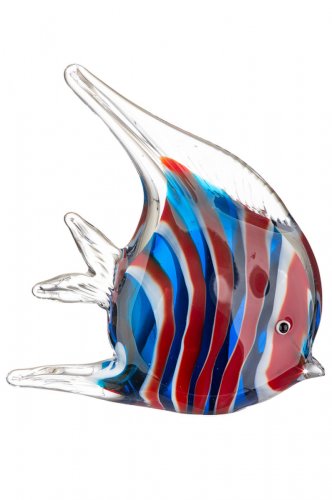 Figurina fish, sticla, multicolor, 4.5x16x19 cm