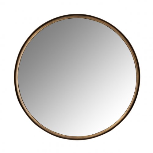 Oglinda cedric, fier, auriu, 61.5x61.5x4 cm