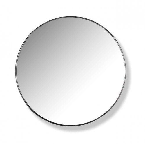 Oglinda jazzey, fier oglinda mdf, negru, 60x60x3 cm