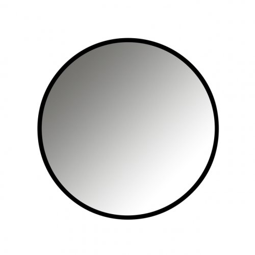 Oglinda maeron, mdf fier oglinda, negru, 70x70x2.2 cm