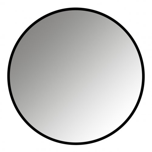 Oglinda maevy, mdf fier oglinda, negru, 110x110x3 cm