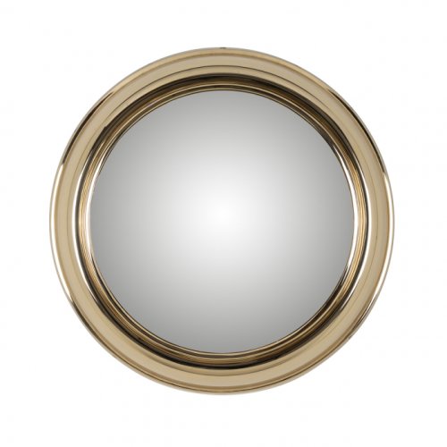 Oglinda maloe, fier sticla, auriu, 55x55x10 cm