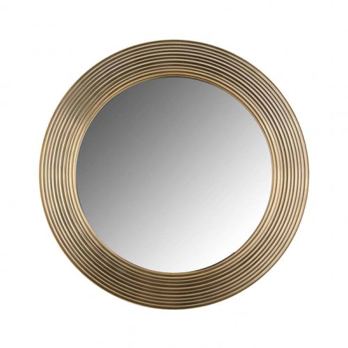 Oglinda montel, aluminiu sticla mdf, auriu, 41x41x2.5 cm