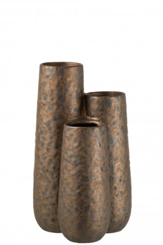 Vaza 3 parts dot, ceramica, aramiu, 16x16x26 cm
