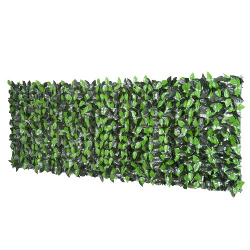 Outsunny rola gard viu mereu verde artificiala sintetica 1×3m demarcatie