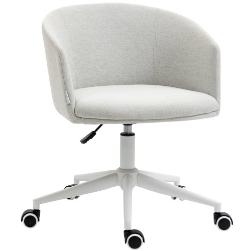 Vinsetto scaun de birou, scaun de calculator din material textil din panza cu inaltime reglabila si roti | aosom ro