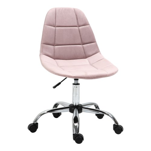 Vinsetto scaun pivotant pentru birou ergonomic reglabil roz