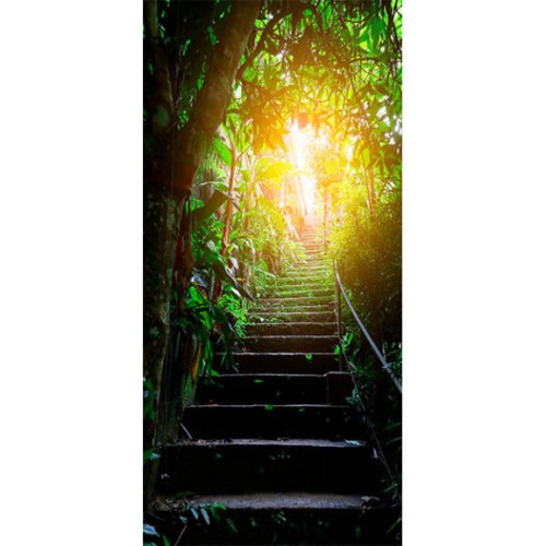 Fototapet pentru ușă photo wallpaper stairs in the urban jungle i
