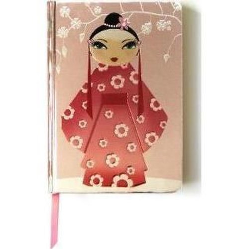 Kimono girl (contemporary foiled journal)