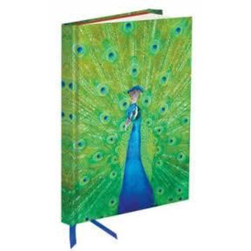 Peacock in blue & green (foiled journal) (flame tree notebooks)