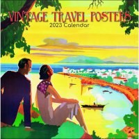 Vintage travel posters calendar 2023