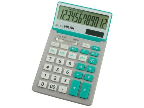 Calculator 12dig milan 150212 cu ecran rabatabil rosu