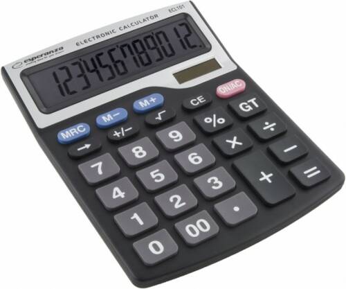 Calculator electronic de birou, solar, 12 digits, esperanza tales